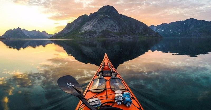 География Story: Потрясающие фотографии, сделанные каякером из Норвегии!