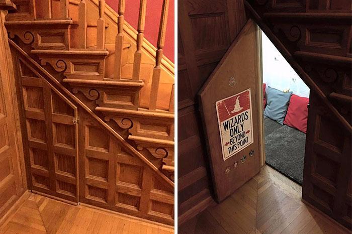 Культура Story: Американский библиотекарь создала комнату Гарри Поттера для своих детей