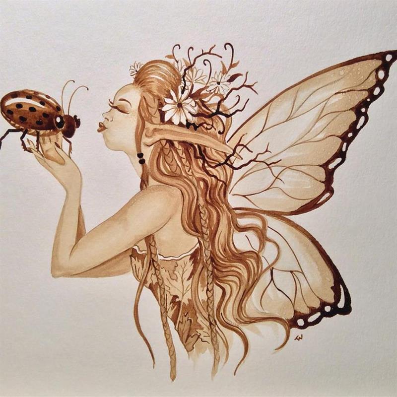 food Story: Coffee painting is a new stunning kind of art #8