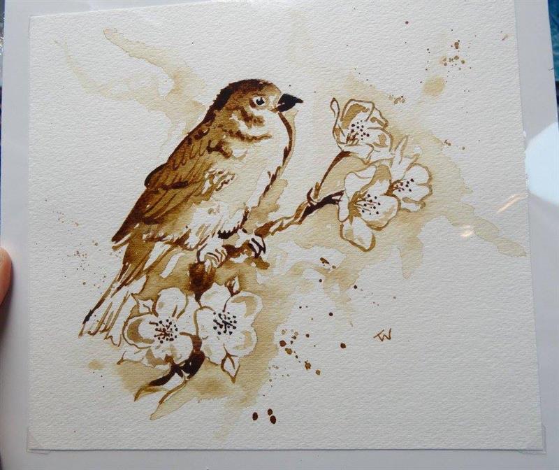 food Story: Coffee painting is a new stunning kind of art #9