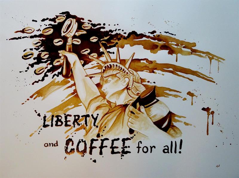 food Story: Coffee painting is a new stunning kind of art