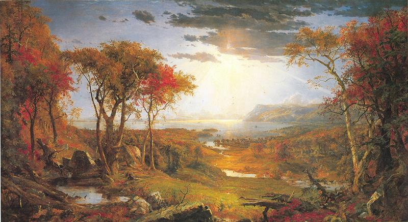 art Story: Autumn landscapes by famous American artist Jasper Francis Cropsey: