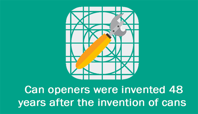 Culture Story: Tin opener was invented 48 years after tin cans appeared.