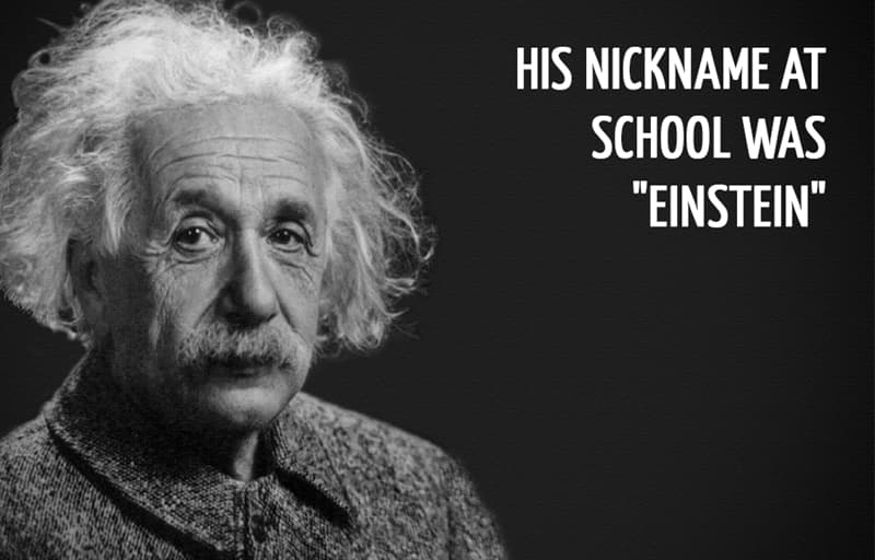 Science Story: His nickname at school was "Einstein"