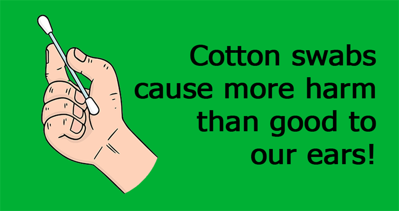 Science Story: Cotton swabs cause more harm than good to our ears!