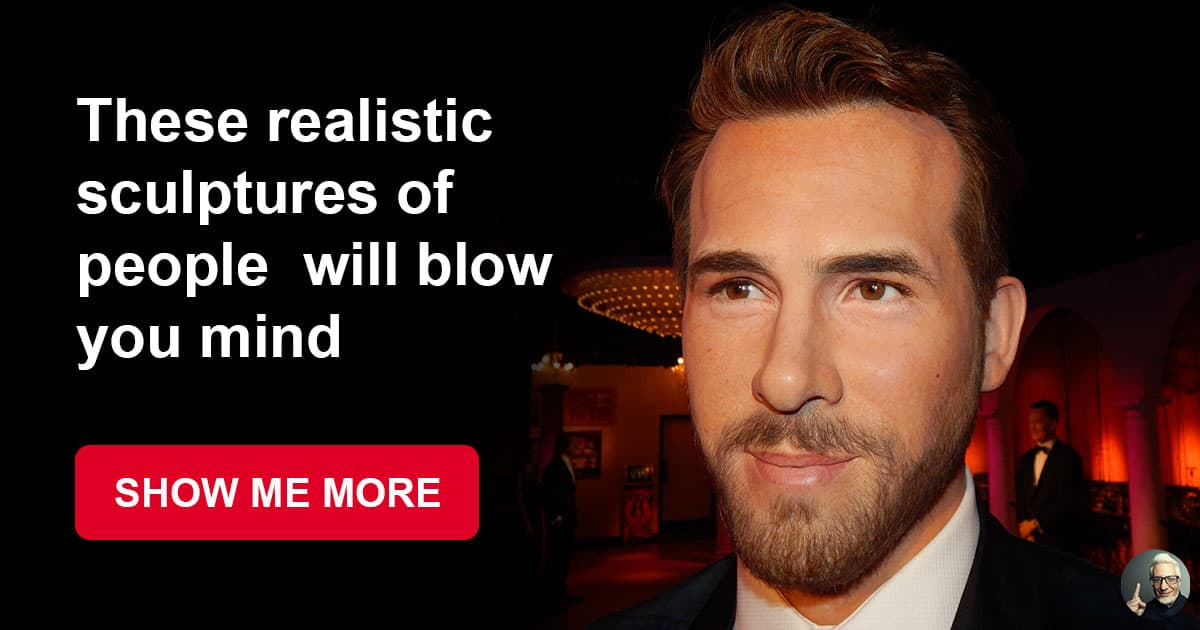 These realistic sculptures of different people... | QuizzClub