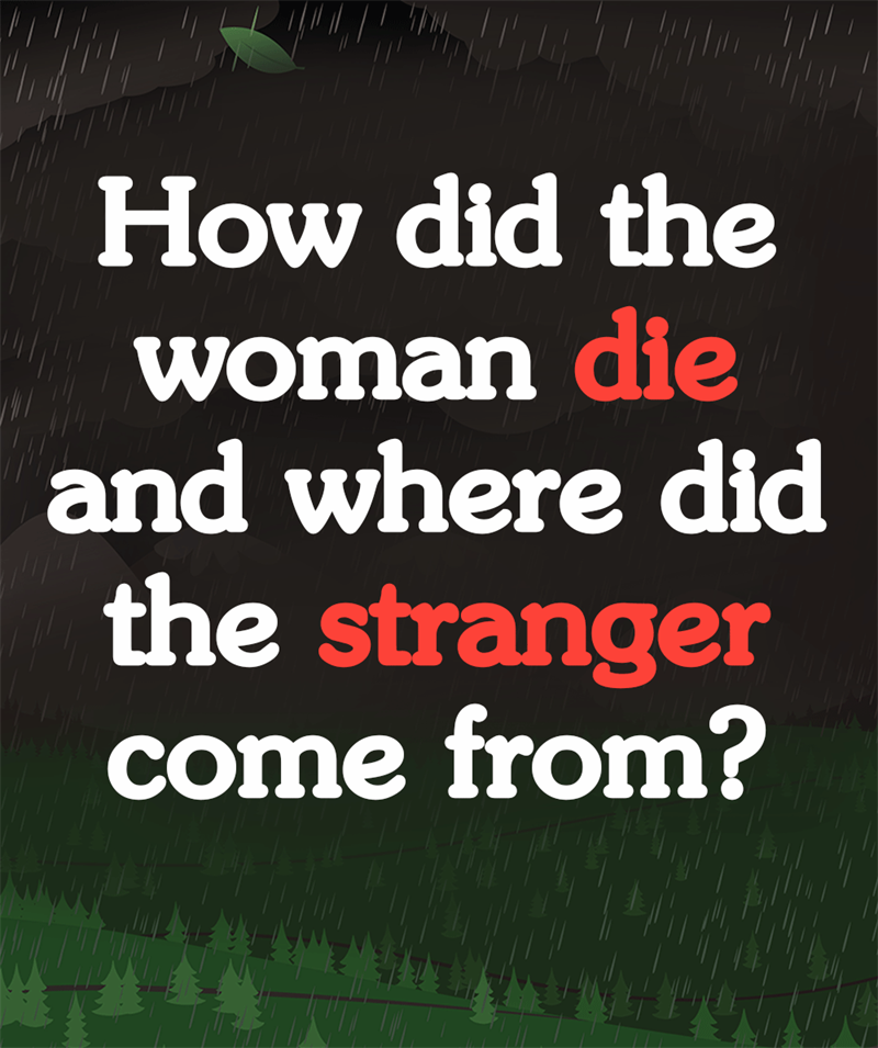 IQ Story: How did the woman die and where did the stranger come from?