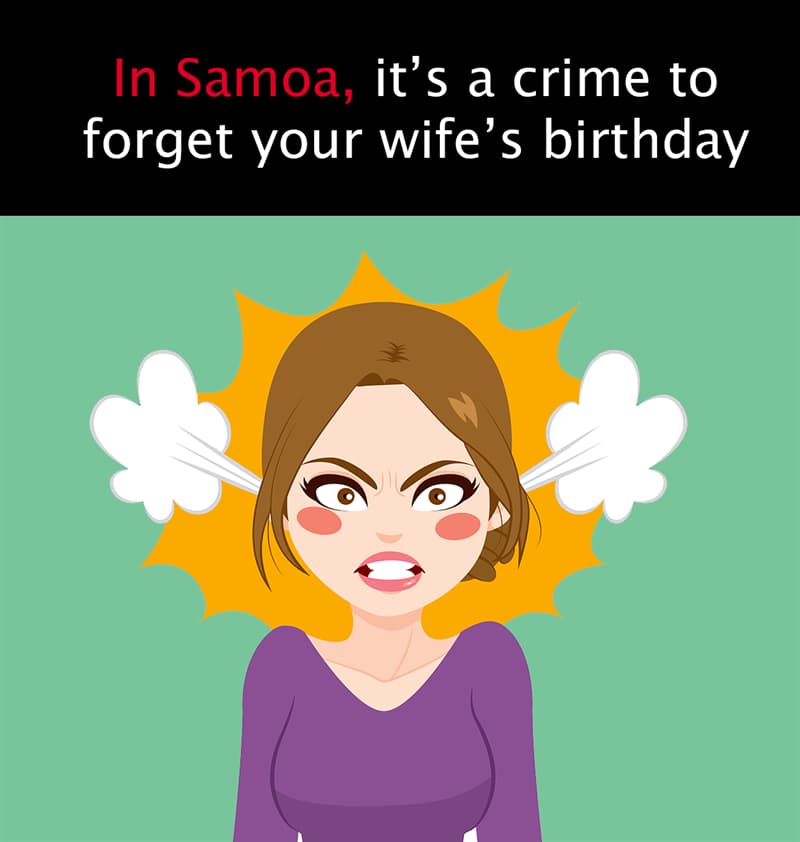 Geography Story: In Samoa, it’s a crime to forget your own wife’s birthday