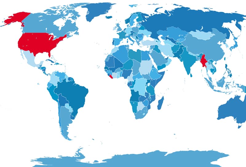 Geography Story: #7 The countries that don't use metric system: