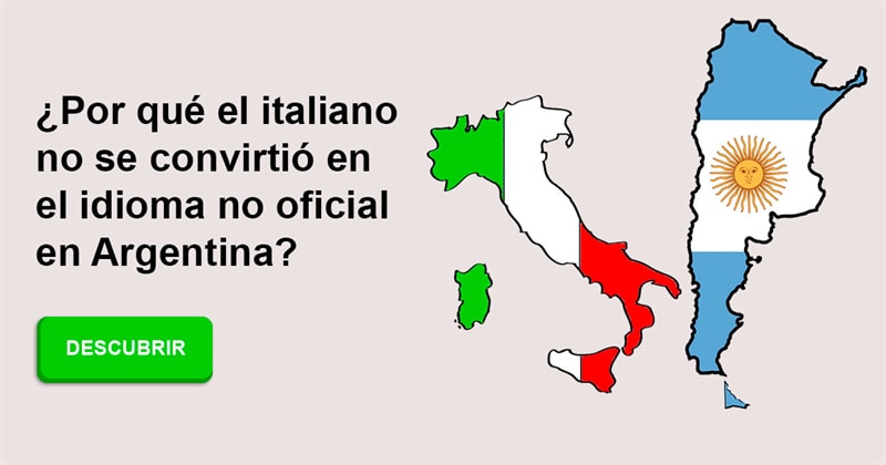 Geografía Historia: ¿Por qué el italiano no se convirtió en el idioma no oficial en Argentina?