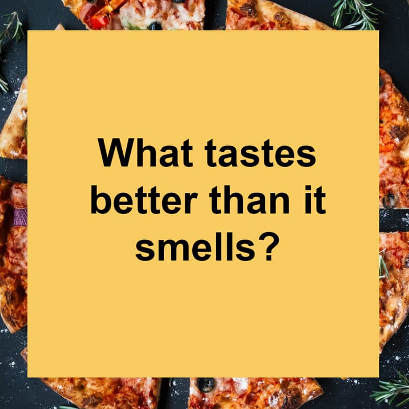 IQ Story: What tastes better than it smells?