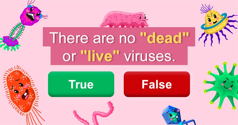 Science Story: What is the difference between a dead and live virus?