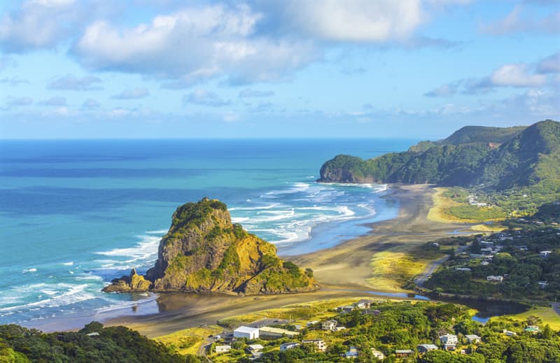 Geography Story: best places to visit if you are an introvert travel destinations Piha New Zealand