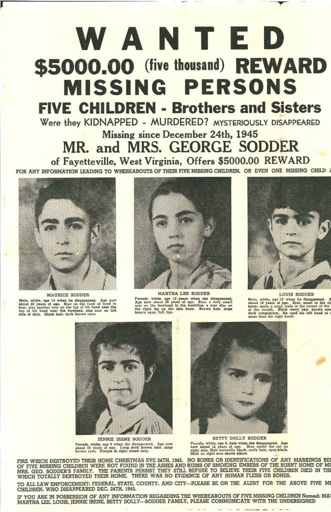 History Story: Sodder Children Disappearance 5 children disappeared West Virginia mysterious unsolved disappearances of all time