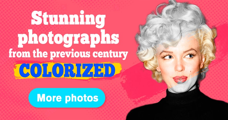 History Story: 20 colorized pictures of the most beautiful women from the 20th century
