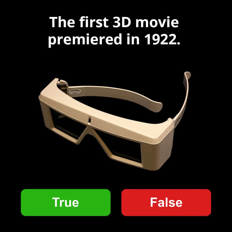 History Story: The first 3D movie premiered in 1922