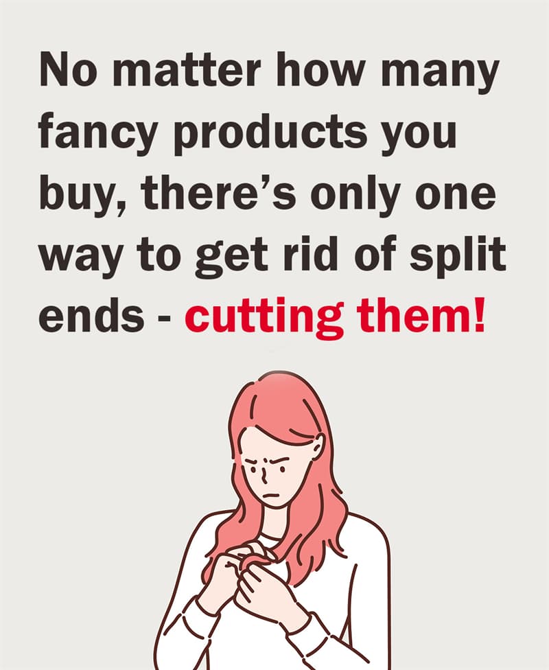 Science Story: No matter how many fancy products you buy, there’s only one way to get rid of split ends. Cutting them!