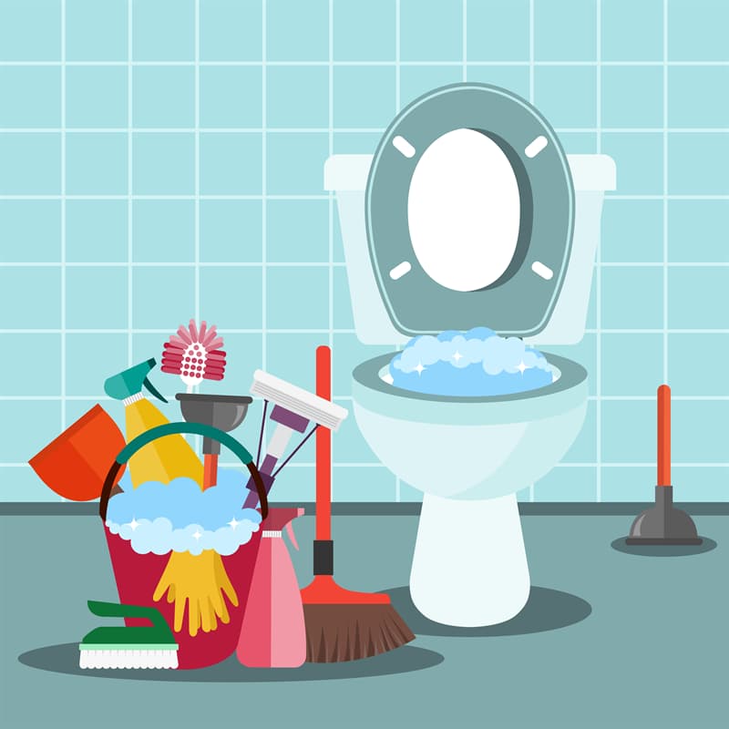 Science Story: #6 Cleaning the bathroom at regular temperature
