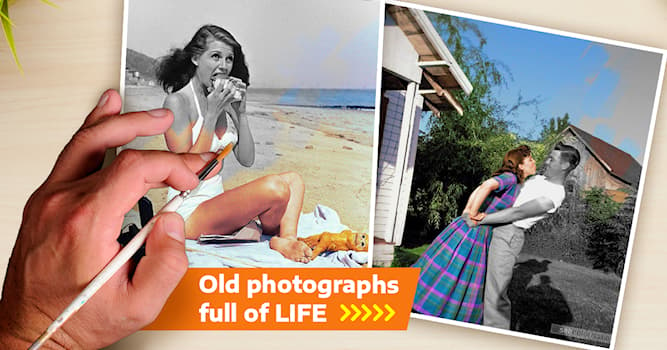 History Story: 14 beautiful vintage pictures colorized by a talented artist