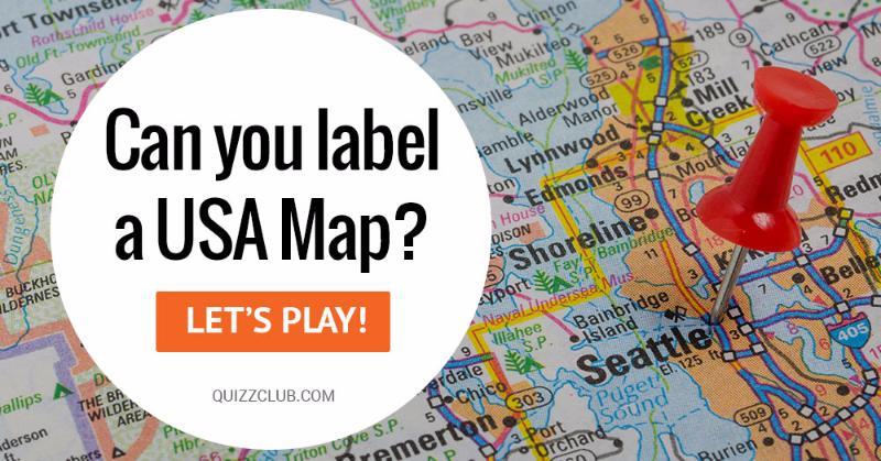 Geography Quiz Test: Can You Label A USA Map?