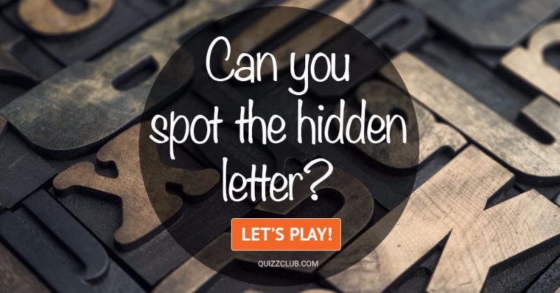 IQ Quiz Test: Can You Spot The Hidden Letter?