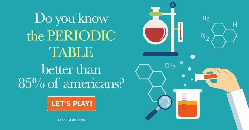 Science Quiz Test: Do You Know The Periodic Table Better Than 85% of Americans?