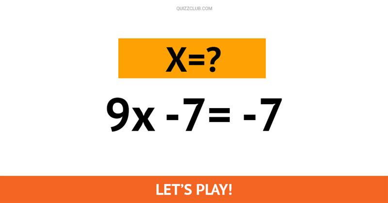 Science Quiz Test: Only 1 In 11 People Can Solve These Basic Algebra Equations