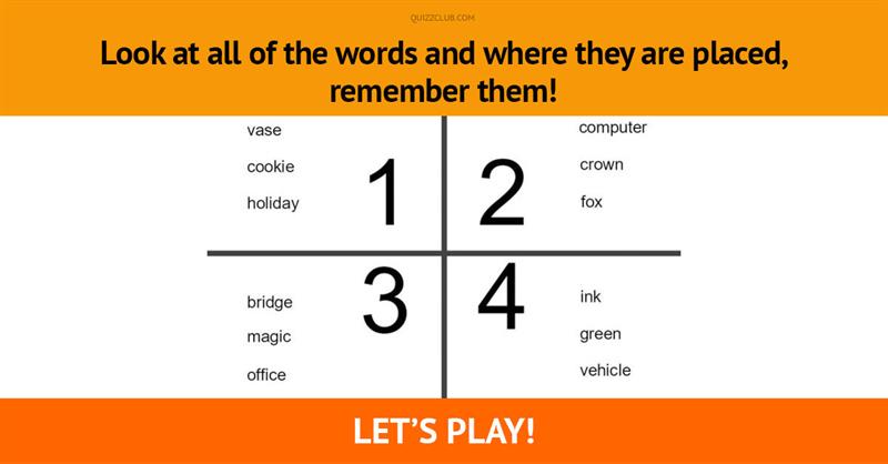 memory Quiz Test: Only 10% of people can ace this tricky word memory test, can you?