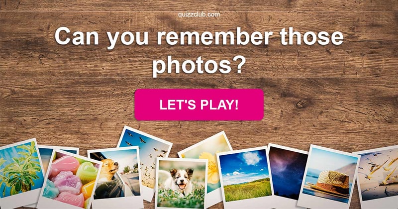 memory Quiz Test: Can you remember those photos?
