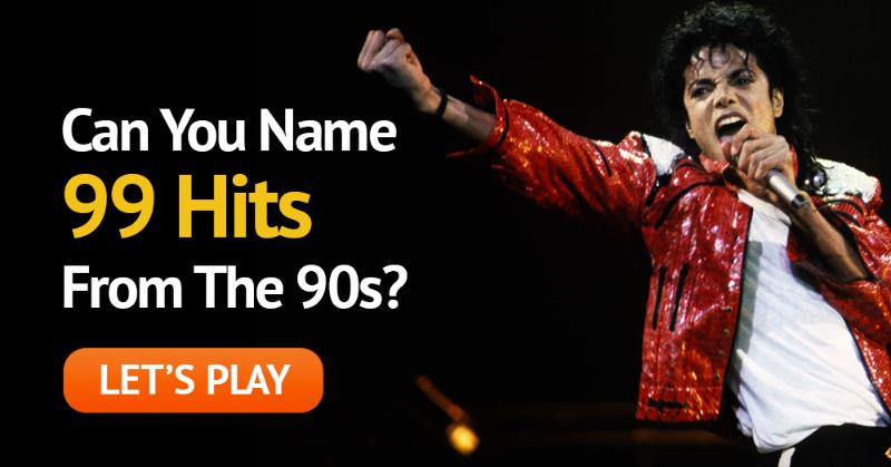 music Quiz Test: Can You Name 99 Hits From The 90s?