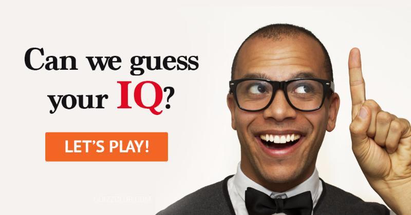 IQ Quiz Test: Can We Guess Your IQ?