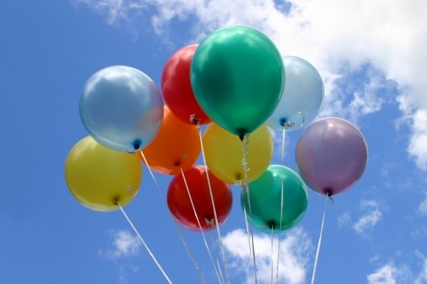 Science Trivia Question: Helium balloons float because helium is lighter than air