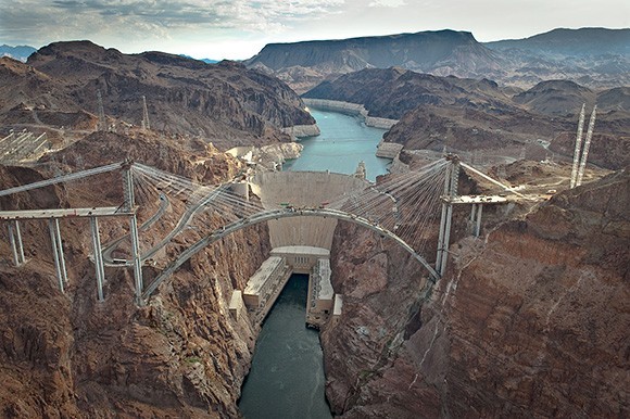 Geography Trivia Question: What two U.S. states border the Hoover Dam?