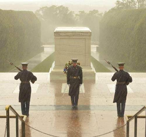 Society Trivia Question: How many steps does the guard take during his walk across the tomb of the Unknowns?