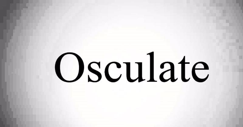 Society Trivia Question: If someone is osculating they are doing what?
