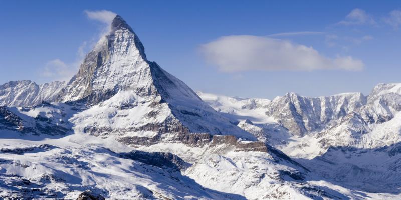 Географія Запитання-цікавинка: Яка з відомих гірських вершин входить в гірську систему Альп?