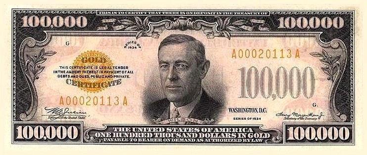 Society Trivia Question: When were larger denominations of U.S. bills officially withdrawn from circulation?