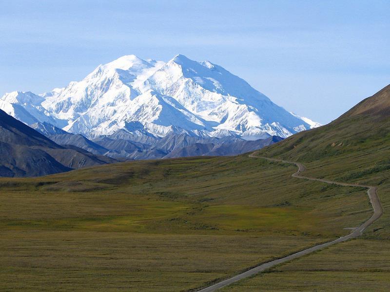 Geography Trivia Question: What is the highest mountain peak in the US and North America?