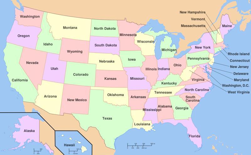 Geography Trivia Question: Which state in the US has the fewest counties?