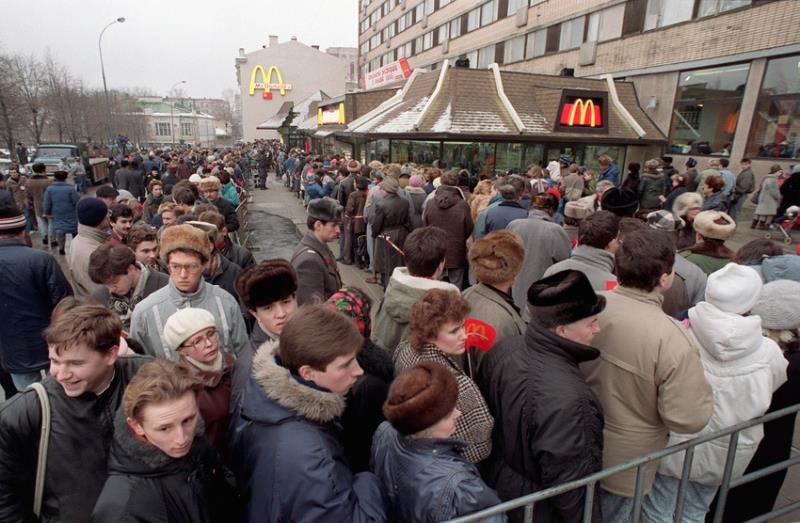 Society Trivia Question: When did McDonald's open their first store in Moscow?
