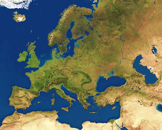 География Вопрос: Какое государство, территория которого расположена только на Европейском субконтиненте, имеет сухопутные границы с наибольшим количеством других государств субконтинента?