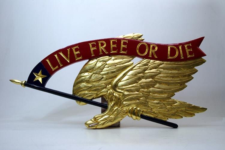География Вопрос: Какой штат имеет официальный девиз  "Живи свободным или умри"?