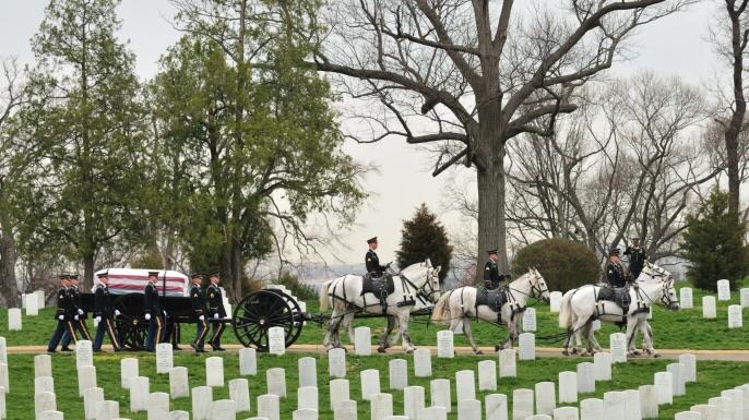 History Trivia Question: There are enemy combatants from World War II buried at Arlington National Cemetery.