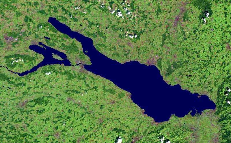 Geography Trivia Question: What countries border on Lake Constance (Bodensee)?