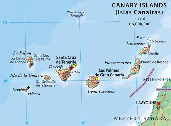 Geography Trivia Question: What creatures are the Canary Islands named after?