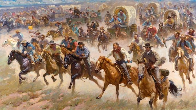 History Trivia Question: When did the Oklahoma Land Rush take place?