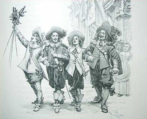 Culture Trivia Question: Who were the original three musketeers?