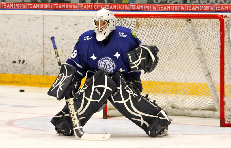 Sport Trivia Question: In ice hockey, what name is given to the goalie's glove with a rectangular pad on the back, worn on the hand that holds the stick?