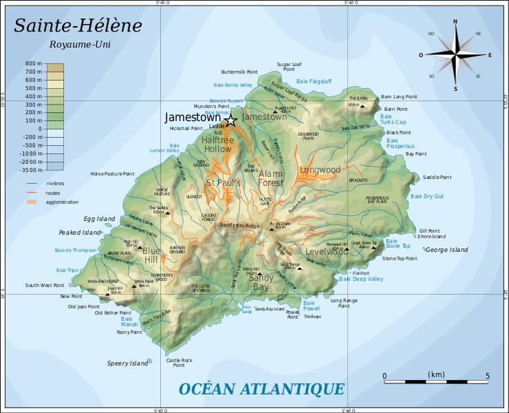 География Вопрос: Остров Святой Елены -  заморское владение Великобритании. Однако часть территории этого острова принадлежит Франции. Так ли это?