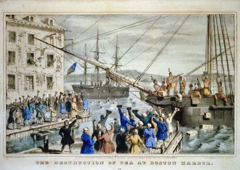 History Trivia Question: When did the Boston Tea Party take place?